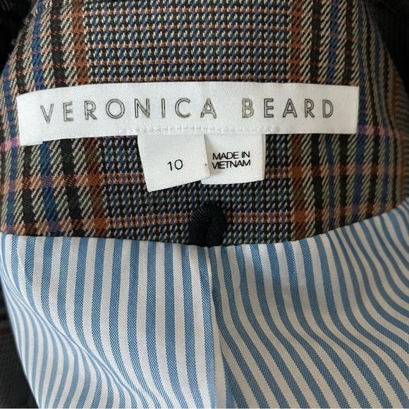 Veronica Beard Beacon Tuva Wool Blend Dickey Jacket Tartan Plaid Multi 10 - Picture 2 of 10